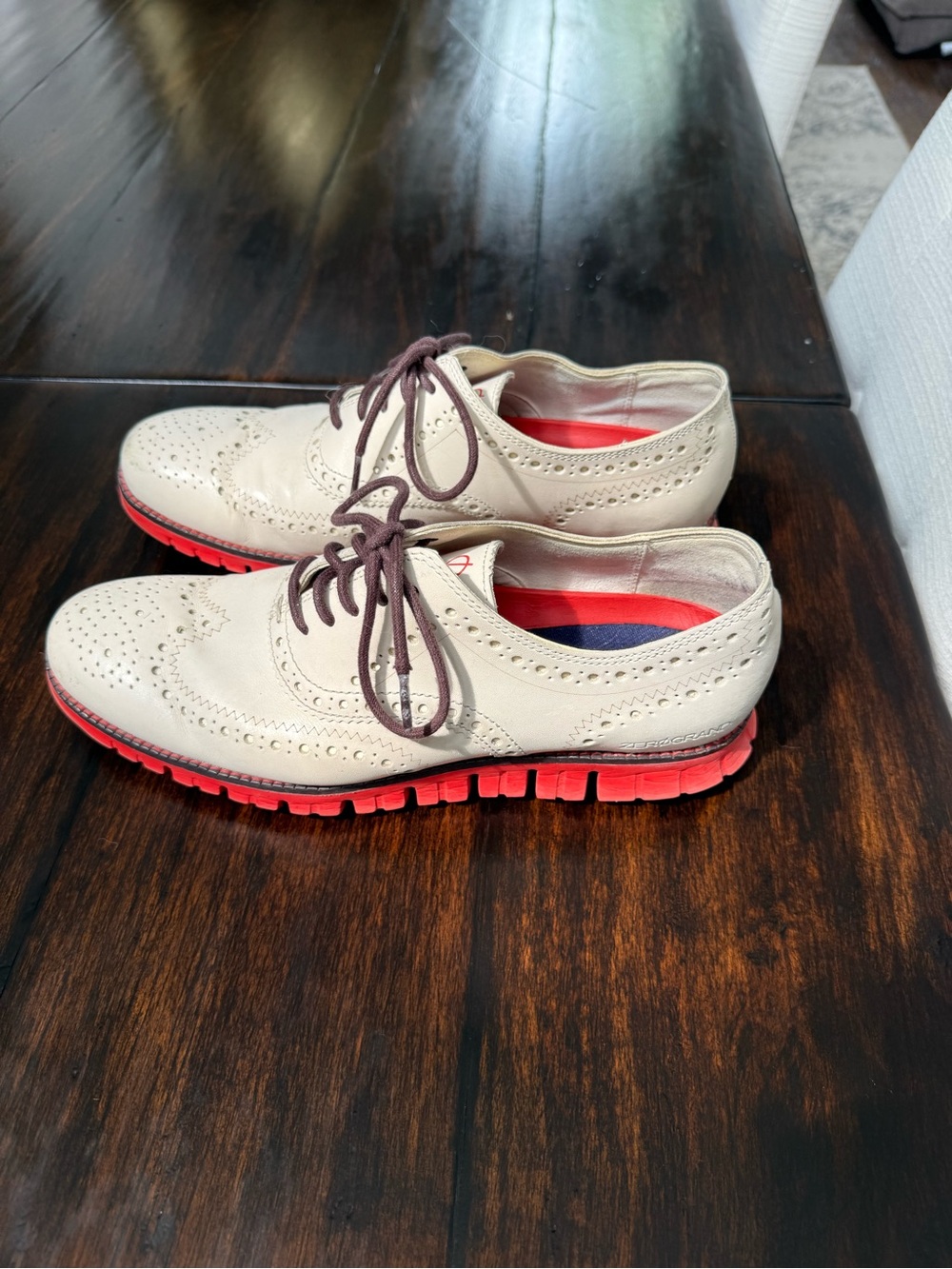 Cole Haan ZERØGRAND Leather Wingtip Oxford Sneakers